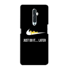 Силиконовый Чехол на Oppo Reno 2Z с картинкой Nike – Later