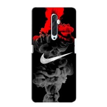Силиконовый Чехол на Oppo Reno 2Z с картинкой Nike (Nike дым)