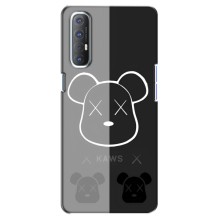 Чехлы для Oppo Reno 3 Pro - Bearbrick Louis Vuitton (PREMIUMPrint) (БеарБрик глаза)