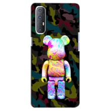 Чехлы для Oppo Reno 3 Pro - Bearbrick Louis Vuitton (PREMIUMPrint) (Яркий Bearbrick)