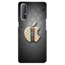 Чехлы ГУЧЧИ для Оппо Рено 3 Про (AlphaPrint) (Apple gucci)