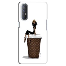 Чехлы Луи Витон для Oppo Reno 3 Pro (AlphaPrint - LOUIS VUITTON) (кофе LOUIS VUITTON)