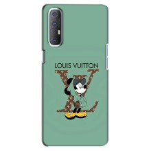 Чехлы Луи Витон для Oppo Reno 3 Pro (AlphaPrint - LOUIS VUITTON) (Микки Маус LV)