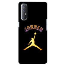 Чохли для Oppo Reno 3 Pro - з картинкою JORDAN (AlphaPrint) (Jordan Gold)
