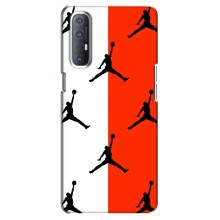 Чохли для Oppo Reno 3 Pro - з картинкою JORDAN (AlphaPrint) (Лого Джордан)