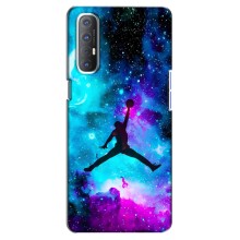 Чохли для Oppo Reno 3 Pro - з картинкою JORDAN (AlphaPrint) (Яскравий Джордан)