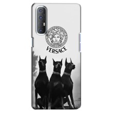 Чехлы VERSACE для Оппо Рено 3 Про (PREMIUMPrint) (Доберман Версаче)