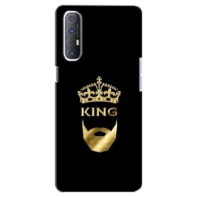 Чехол (Корона на чёрном фоне) для Оппо Рено 3 Про – KING