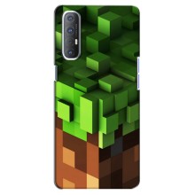 Чехол Майнкрафт на Oppo Reno 3 Pro (AlphaPrint) Minecraft (текстура Майнкрафт)