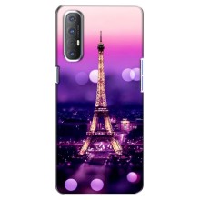 Чехол Эйфелева Башня для Oppo Reno 3 Pro - (AlphaPrint) (Париж Башня)