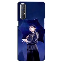 Силиконовый чехол с картинкой для Oppo Reno 3 Pro (Венсдей)