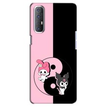 Чехол с кроликом Куроми на Oppo Reno 3 Pro (Куроми Инь Янь)