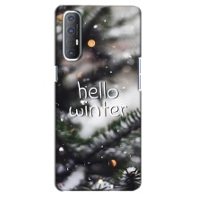 Новогодние, Праздничные Чехлы для Oppo Reno 3 Pro - 2024 год (Hello winter)