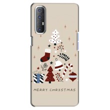 Різдвяні Чохли для Oppo Reno 3 Pro (VPrint) (Merry Christmas)