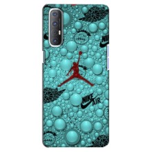 Силиконовый Чехол Nike Air Jordan на Оппо Рено 3 Про – Джордан Найк
