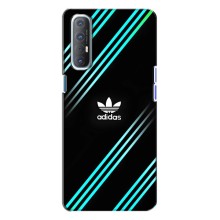 Чехлы Адидас для Oppo Reno 3 (AlphaPrint) (Адидас с полосами)