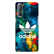 Чехлы Адидас для Oppo Reno 3 (AlphaPrint) (Яркий Адидас)