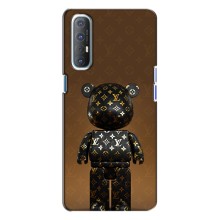 Чохли для Oppo Reno 3 - Bearbrick Louis Vuitton (PREMIUMPrint)