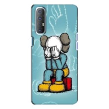 Чохли для Oppo Reno 3 - Bearbrick Louis Vuitton (PREMIUMPrint) – Плач Bearbrick