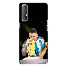 Чохли для Oppo Reno 3 (Leo чемпіон) (AlphaPrint) (Кубок Мессі)