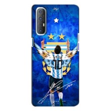 Чехлы для Oppo Reno 3 (Leo чемпион) (AlphaPrint) (Месси сборная)