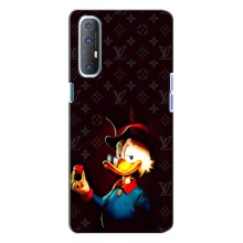 Чехли для Oppo Reno 3 - Скрудж МакДак Louis Vuitton (PREMIUMPrint) – Скрудж з ботліантом