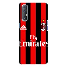 Чехлы для Oppo Reno 3 (VPrint) - Футбольные клубы (Milan)