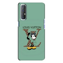 Чохли Луі Вітон для Oppo Reno 3 (AlphaPrint - LOUIS VUITTON) (Міккі Маус LV)