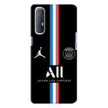 Чехлы PSG для Oppo Reno 3 (AlphaPrint) (футболка ПСЖ)