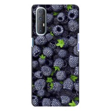 Чехлы с Фруктами для Oppo Reno 3 (VPrint) (Ежевика)