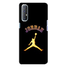 Чехлы для Oppo Reno 3 - с картинкой JORDAN (AlphaPrint) (Jordan Gold)
