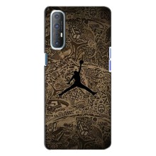 Чехлы для Oppo Reno 3 - с картинкой JORDAN (AlphaPrint) (Logo Jordan)