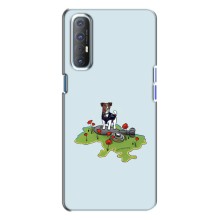 Чехлы с картинкой собаки Патрон для Oppo Reno 3 (AlphaPrint) (Сапер Пес)