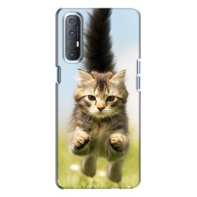 Чохли з Котиками для Oppo Reno 3 (VPrint) (Прижок кота)