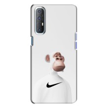 Чехлы с Обезьянами NFT для Oppo Reno 3 (AlphaPrint) (обезьяна NFT Nike)
