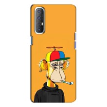 Чехлы с Обезьянами NFT для Oppo Reno 3 (AlphaPrint) (Скучающая Обезьяна NFT)