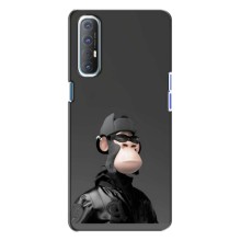 Чехлы с Обезьянами NFT для Oppo Reno 3 (AlphaPrint) (стильная обезьяна NFT)