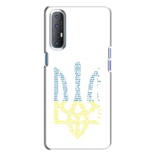 Чохли для Oppo Reno 3 Укр. Символіка (AlphaPrint) (Герб з букв)