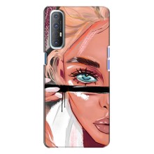 Чехол с печатью для Oppo Reno 3 - (Мода) (AlphaPrint) – Макияж