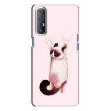 Чохол на OPPO Reno 3 з Котиками (VPrint) (Котик падає)