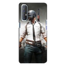 Чехол PUBG для Оппо Рено 3 (AlphaPrint) (Пабг мен)