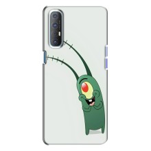 Чехол с картинкой "Одноглазый Планктон" на Oppo Reno 3 (Милый Планктон)