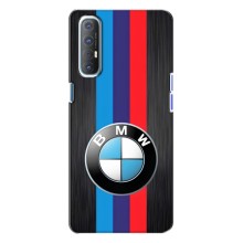 Чехол для Оппо Рено 3 - с принтом БМВ (AlphaPrint) (Лого BMW)