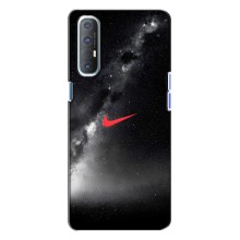 Чехол для Oppo Reno 3 - с принтом Найк (AlphaPrint) (Найк красный)