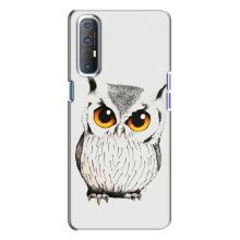 Чехол с птицами на Oppo Reno 3 (VPrint) (Милая Сова)