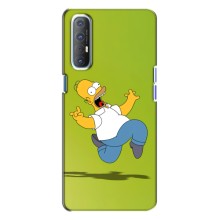 Чехол с Симпсонами для Oppo Reno 3 (VPrint) (Гомер Симпсон)