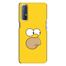 Чехол с Симпсонами для Oppo Reno 3 (VPrint) (Гомер)