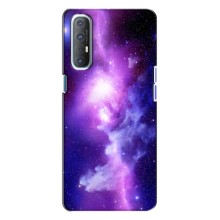 Космические Чехлы для Оппо Рено 3 (VPrint) (Галактика)