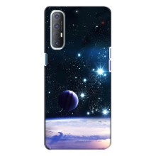 Космические Чехлы для Оппо Рено 3 (VPrint) (Космический вид)