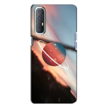 Космические Чехлы для Оппо Рено 3 (VPrint) (Сатурн)